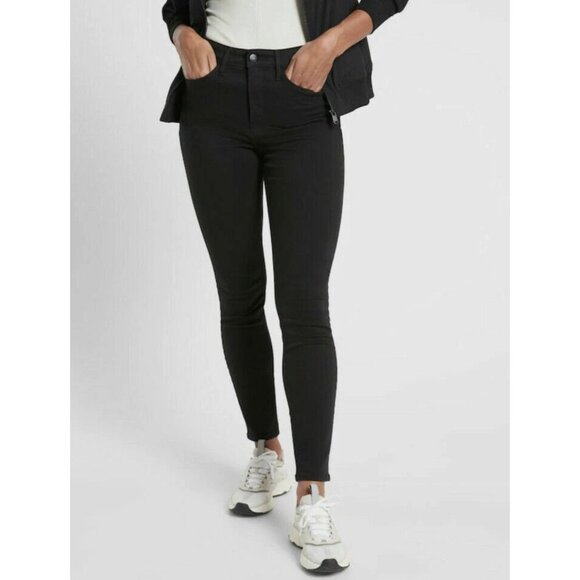 Athleta Flex Ultra Skinny Jeans Black Size 6 Soft Stretch Skulptek Denim Pockets - Picture 4 of 15
